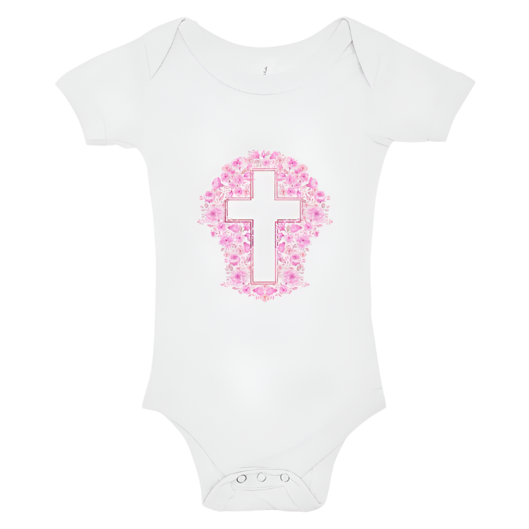 Pink Rose Cross